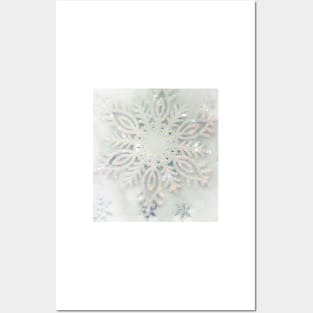 Glittery Snowflake No. 3 Posters and Art